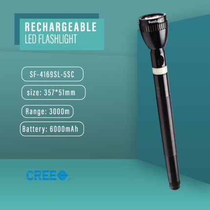 Rechargeable LED Flashlight Model SF4169SL-5SC