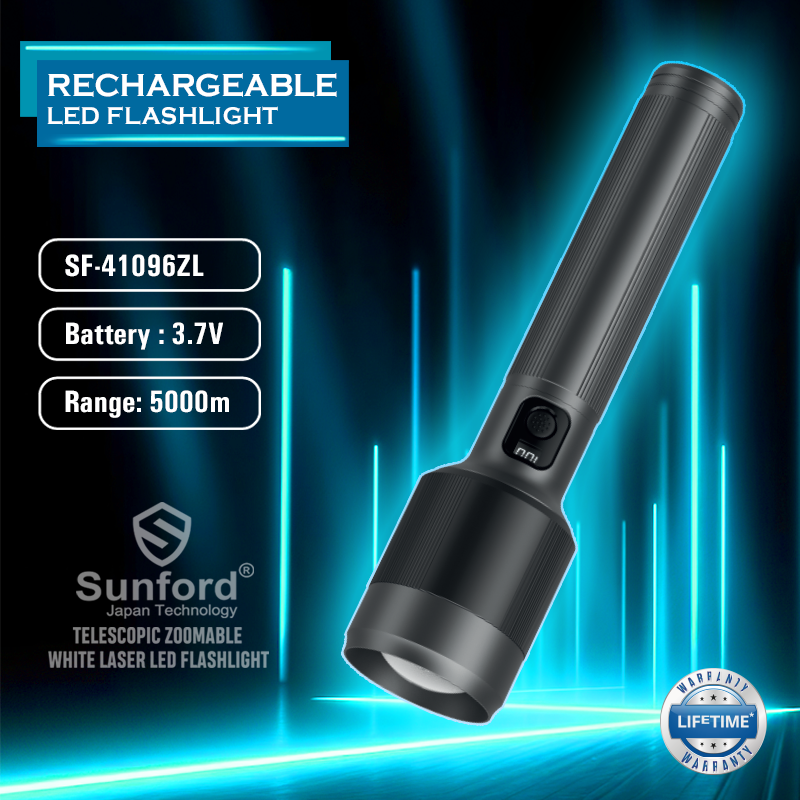 Sunford high power Telescopic zoomable flashlight SF-41096ZL