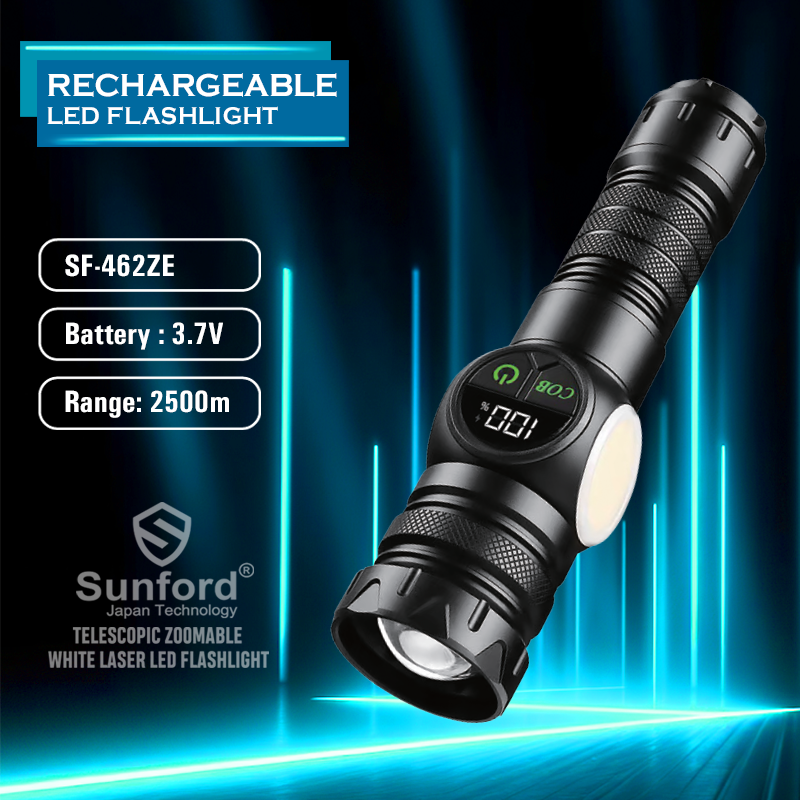 Sunford high power Telescopic zoomable flashlight SF-462ZE