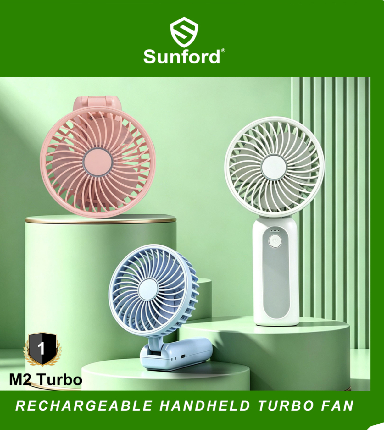 Sunford High Speed Handheld Fan M2